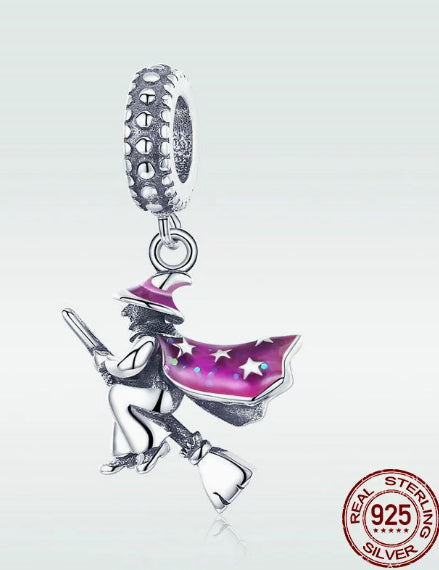 Niche Dark-style DIY Bracelet Beads Tarot Card And Cross Pendants S925 Silver Charm Accessories
