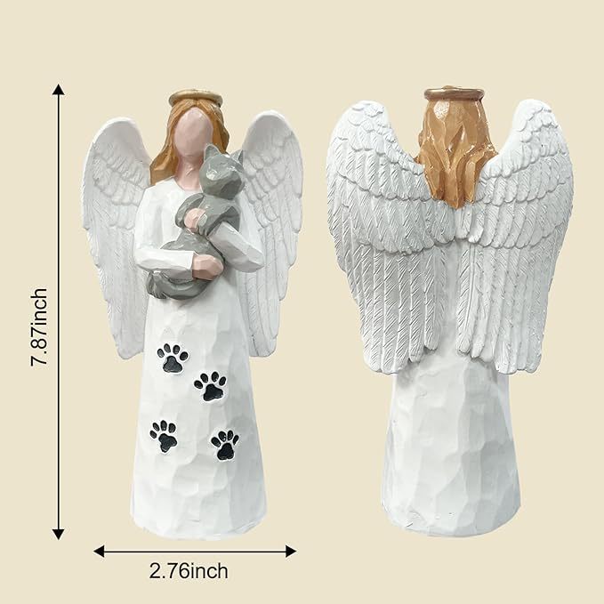 White-winged Angel Resin Craft Home Desk Ornament