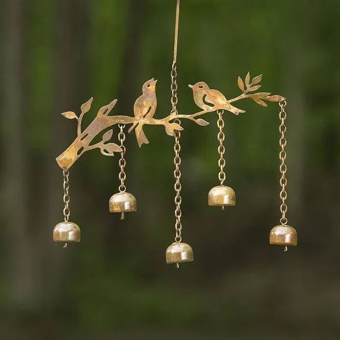 New Retro Distressed Accessories Bird Wind Chimes Pendant Iron Ornaments