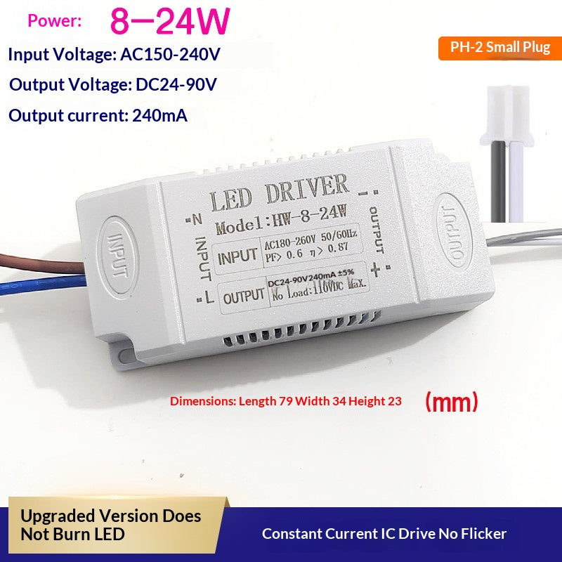 LED Segmented Tri-color Dimmable Crystal Lamp, Constant Current Transformer Lamp Accessories, Rectifier.