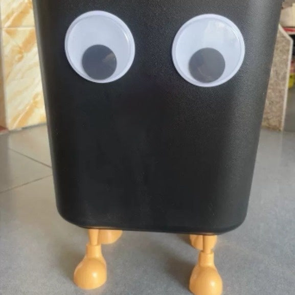 Cute Cartoon Instagram-Style Large-Capacity Trash Can For Home Use