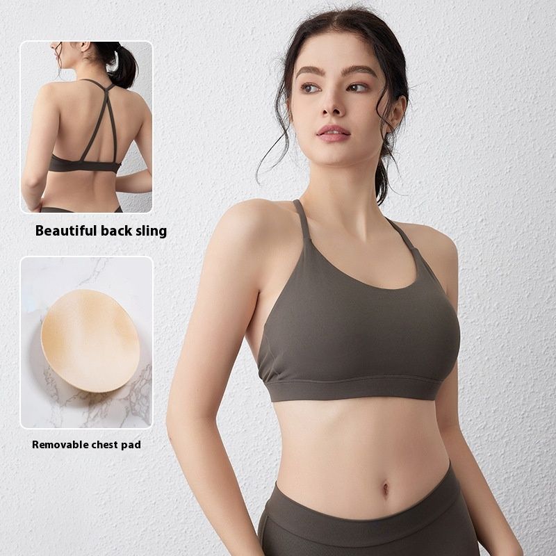 Nude Feel Yoga Bra Running Workout Quick-drying Sports Underwear