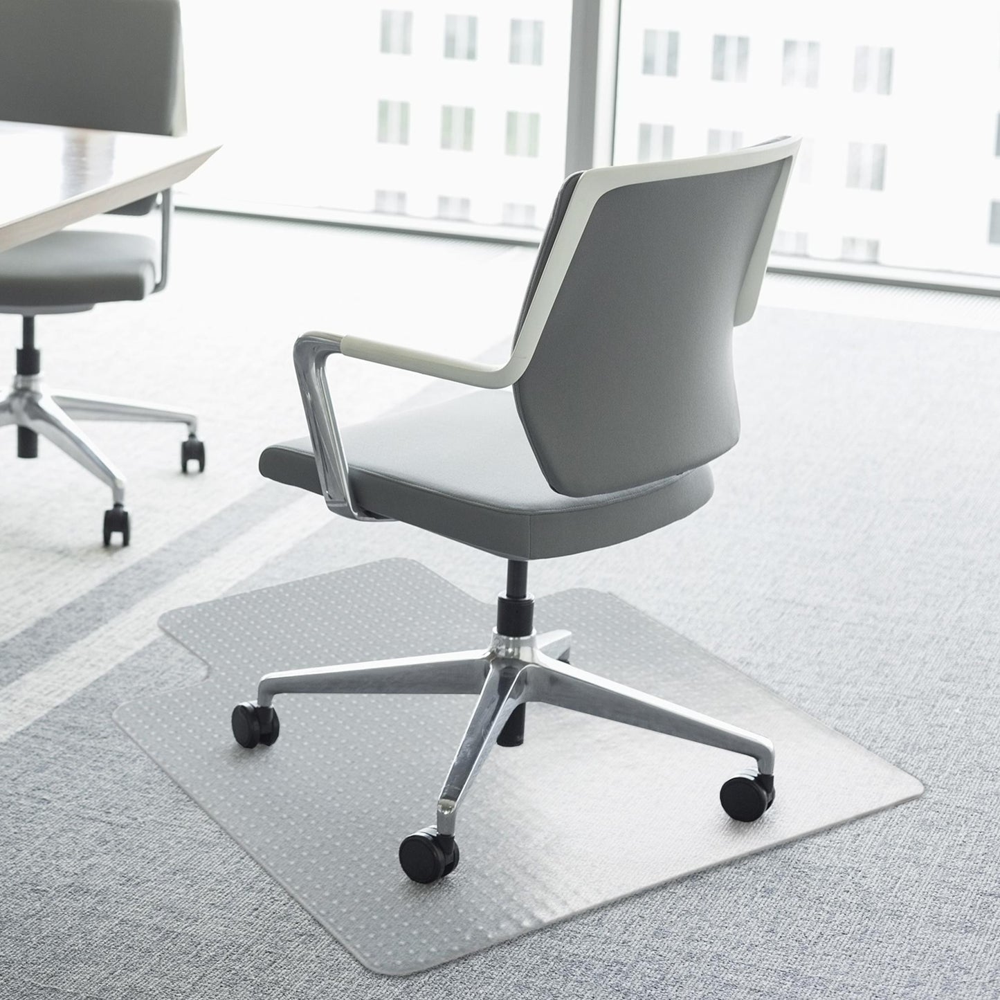 Office Chair Mat For Carpeted And Hard Floor, 90 X 120 Cm Clear Computer Desk Chair Mat, BPA And Phthalate Free, Non-Slip Floor Protector For Home Office