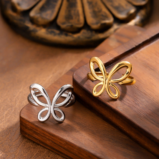 Gold-Plated High-Fashion Ring For Women