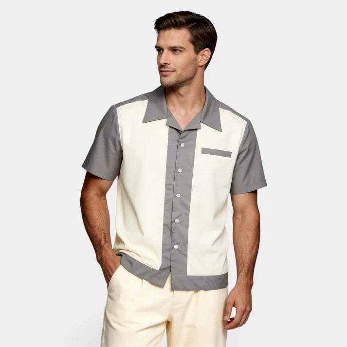 Men's Fashion Casual British Design Summer Short-Sleeved Shirt