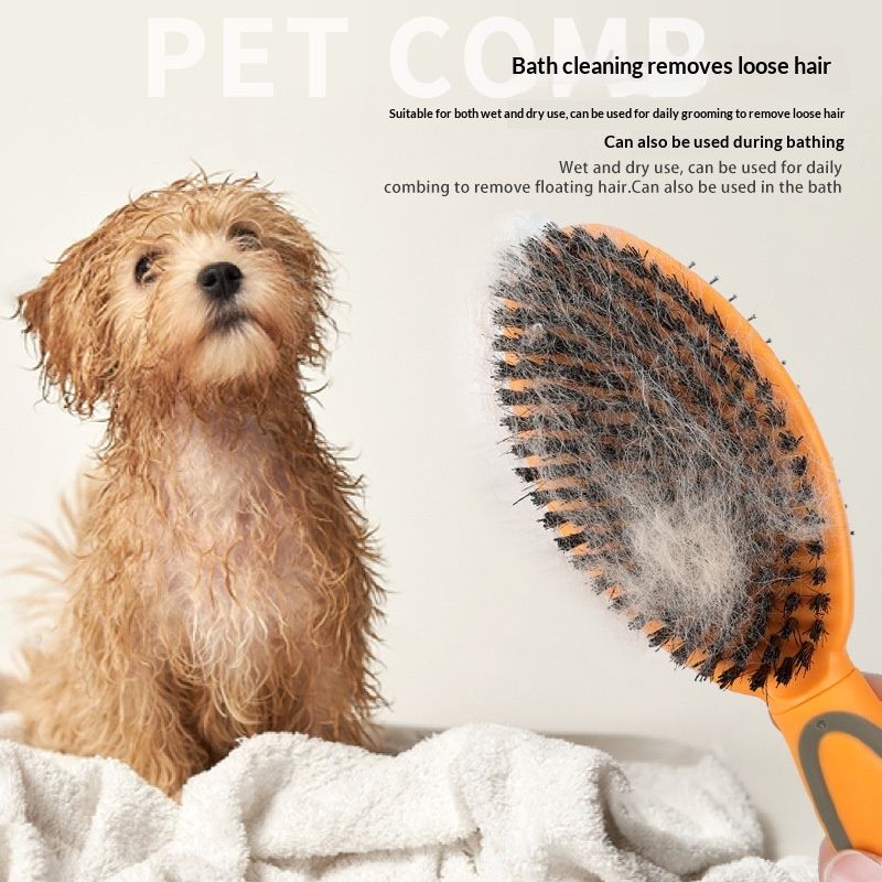 Pet Bristle Airbag Massage Pin Brush