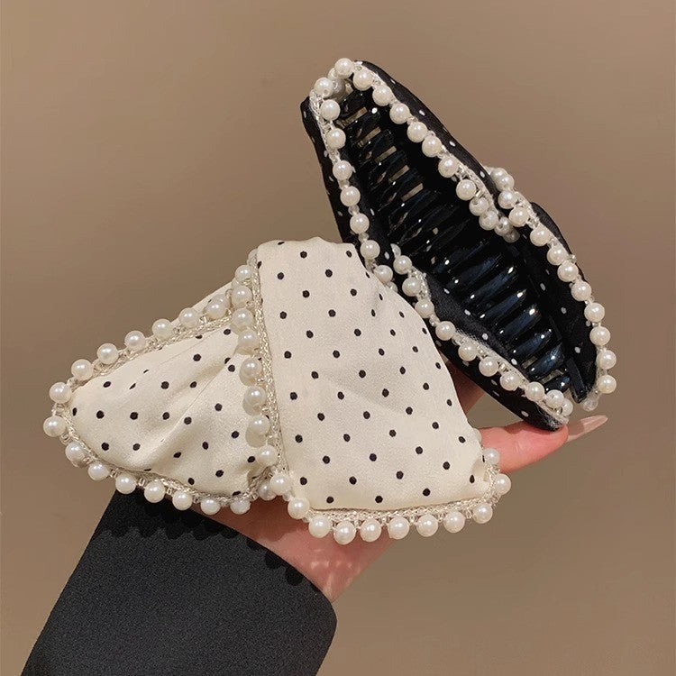 Nap Fabric Triangular Hair Clip Sophisticated Womens Style