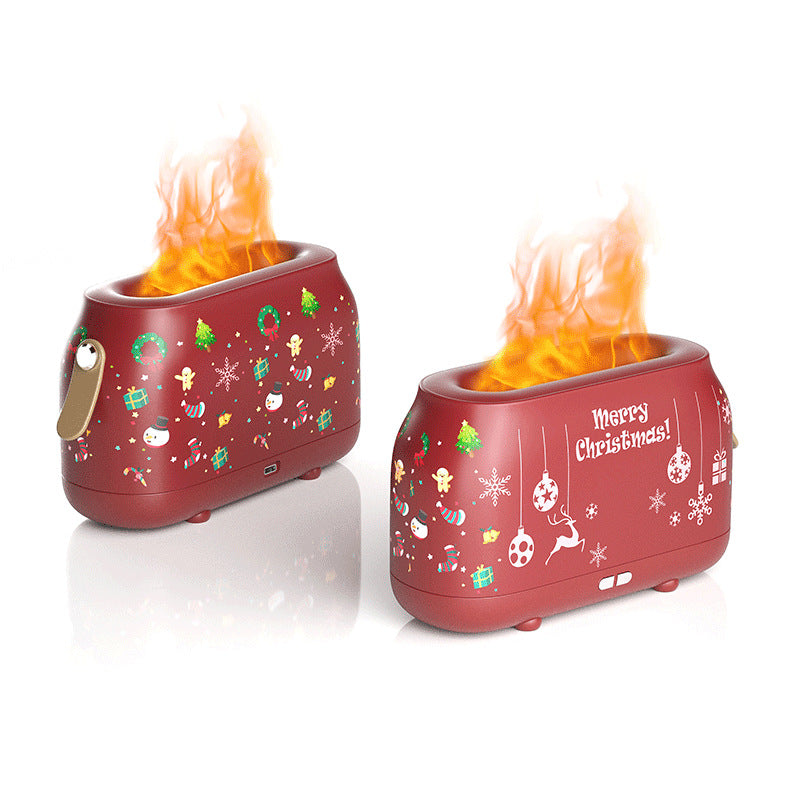 New Nordic-style Simulated Flame Aromatherapy Machine, Humidifier, Bedroom Ambient Light, Air Purifier, Smart Home Gift