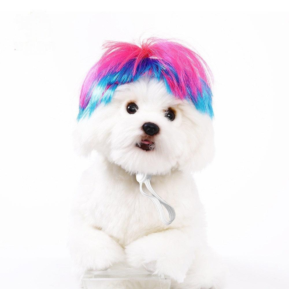 Halloween Pet Wig For Curly Or Straight Hair