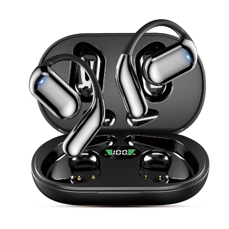 Ear-mounted LCD Color Screen Bluetooth Headset Smart AI Translation Headphones
