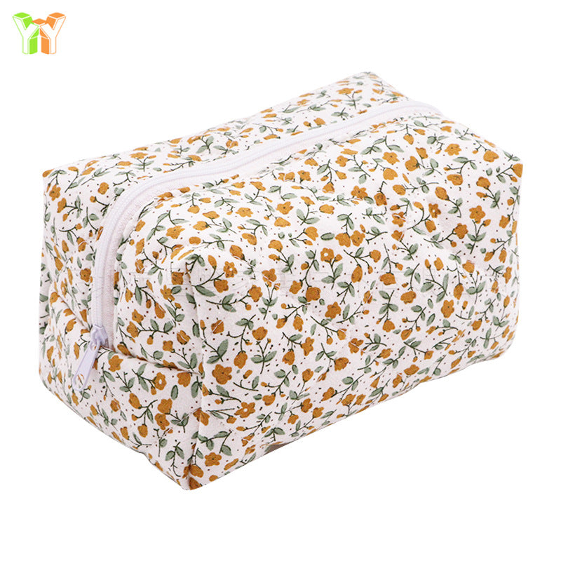 Large Capacity Travel Multifunctional Floral Makeup Bag