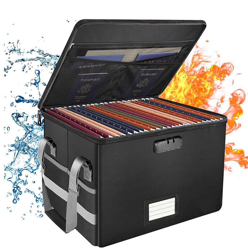 Fireproof And Waterproof Storage Box Thickened Foldable Portable With Lock