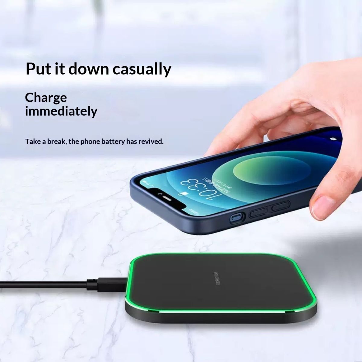Cross-border Product Wireless ChargerSquare-shaped Fast Charging