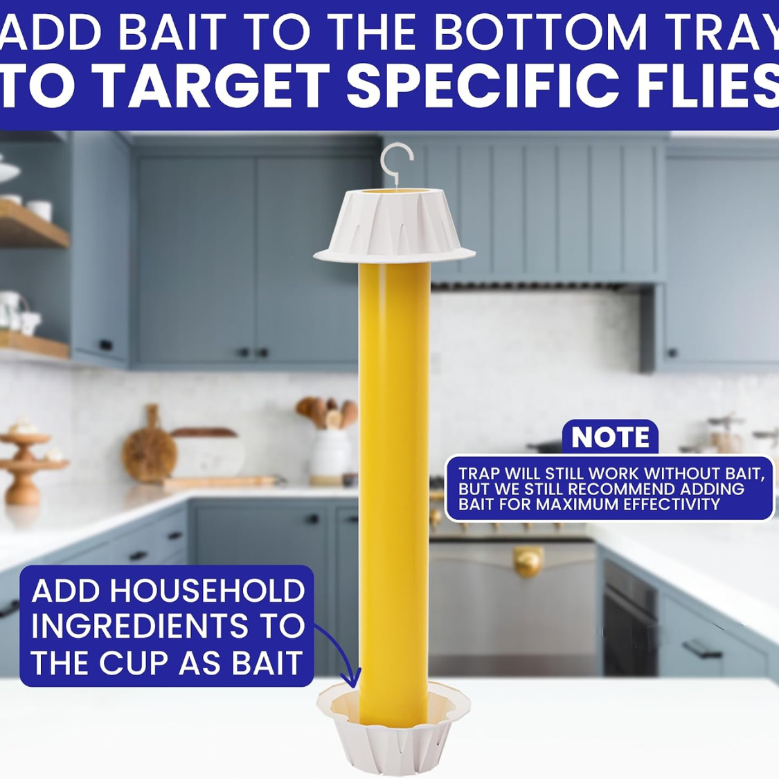 Sticky Fly Traps For Indoors Outdoor 4pk