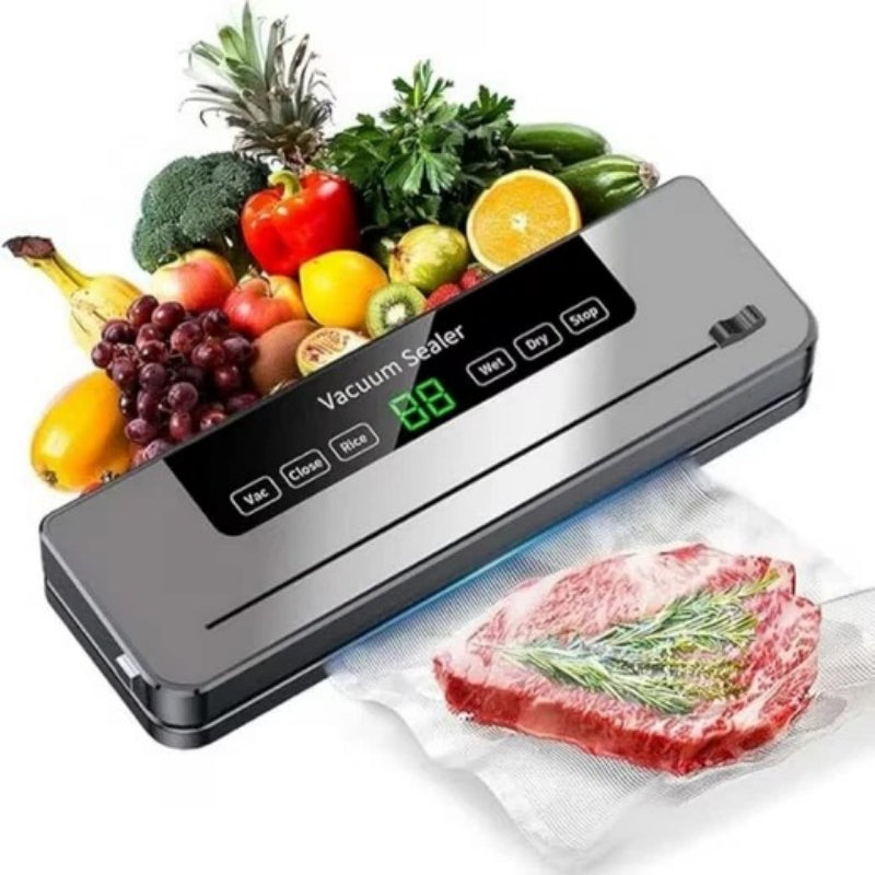 Support pan European shipping--Automatic Vacuum Sealer Machine For Household Food Preservation - Dry & Wet Use, Deep Space Gray, Includes 50 Free 20x30 Textured Bags