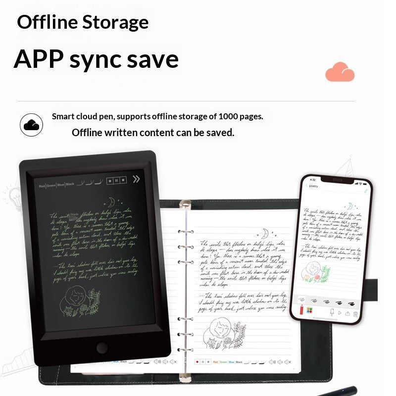 Electronic Notebook Smart Handwriting Office Notebook With Paper-Screen Synchronization