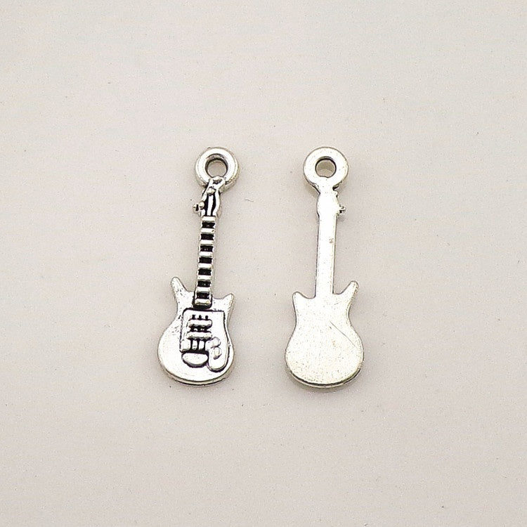 Alloy Decoration Accessories Musical Instrument Guitar Hanging Piece Pendant