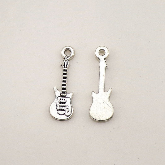 Alloy Decoration Accessories Musical Instrument Guitar Hanging Piece Pendant