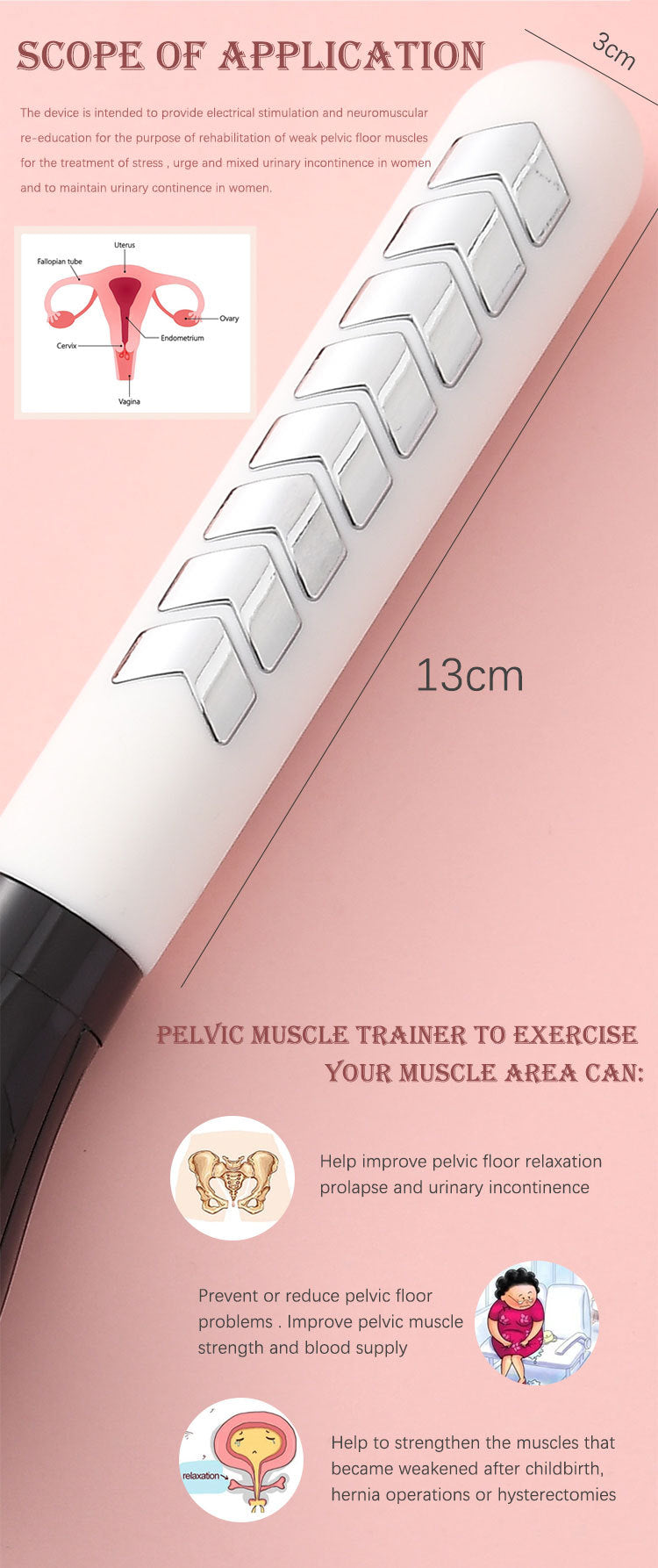 Pelvic Rehabilitation Instrument Female Private Parts Beauty Training Massage Instrument
