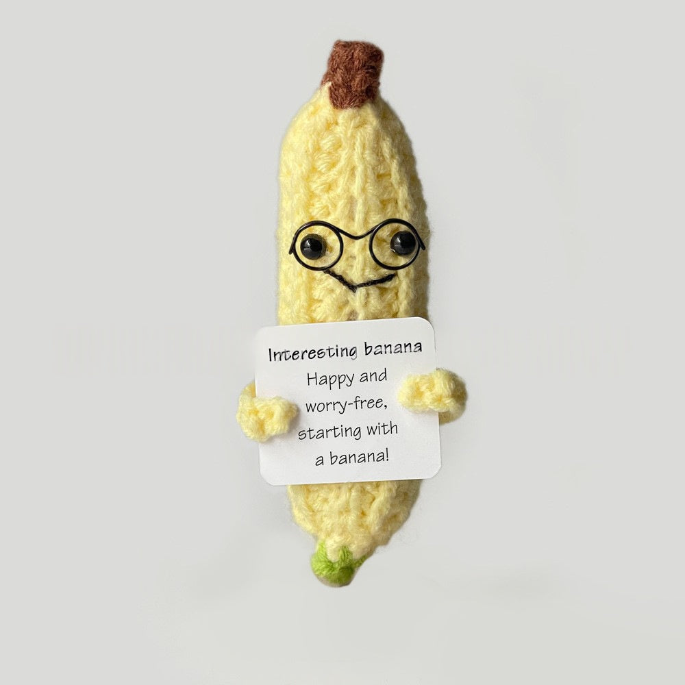 Cute, Positive-energy Emotional Cucumber Kimchi Dollhand-knitted, Creative Gift