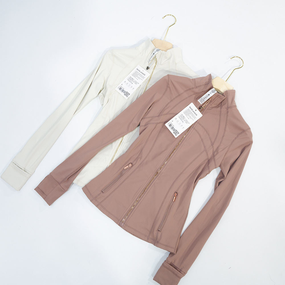 Slimming Jacket Yoga Stand-Up Collar Coat Womens