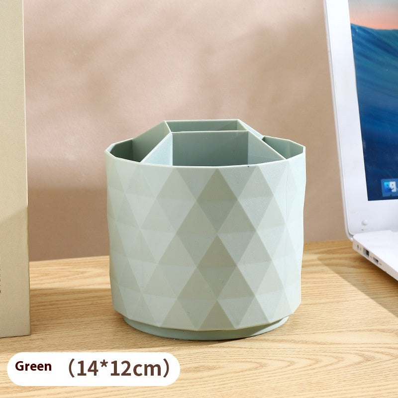 Diamond-shaped Separated Desktop Beauty Brush Storage Box