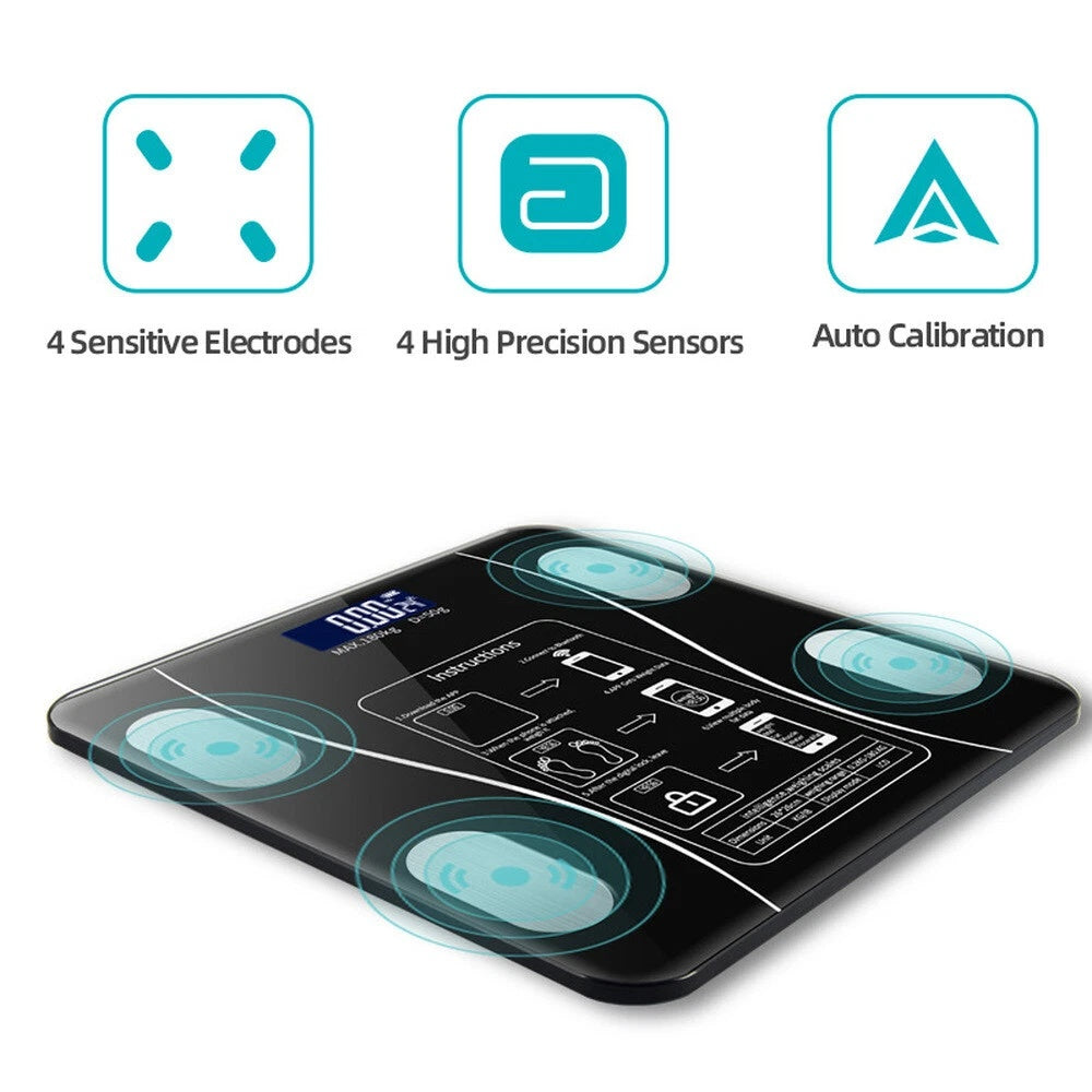Bluetooth Body Fat Scale - Black