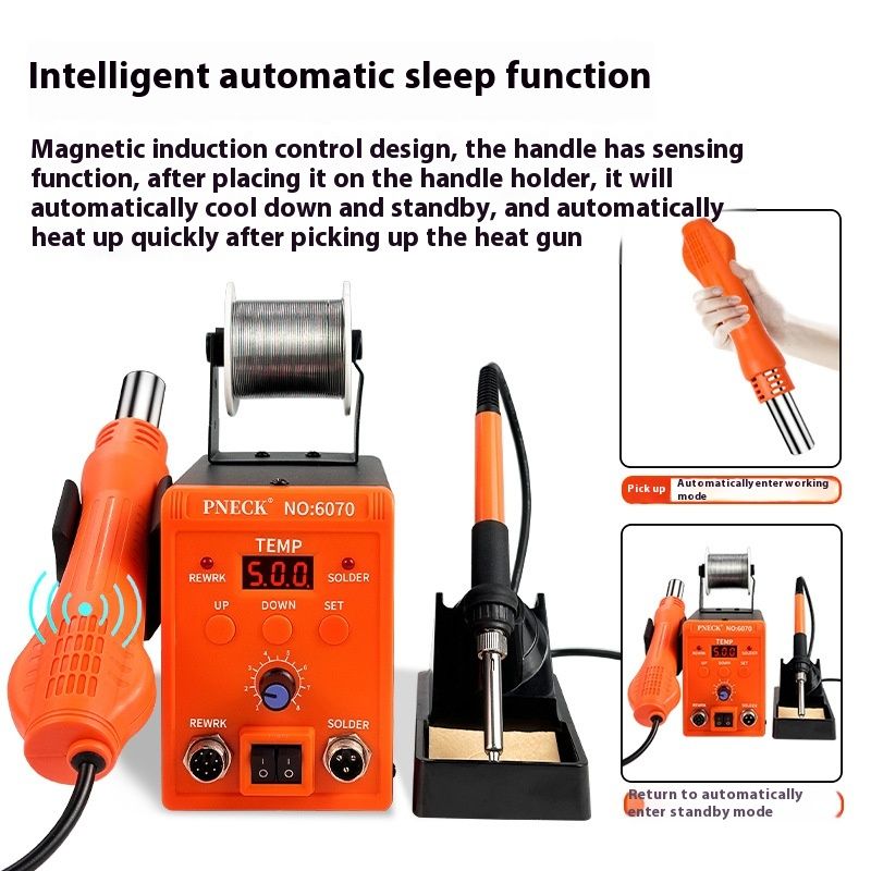 Two In One 8586 Desoldering Station Heat Gun Mobile Phone Repair