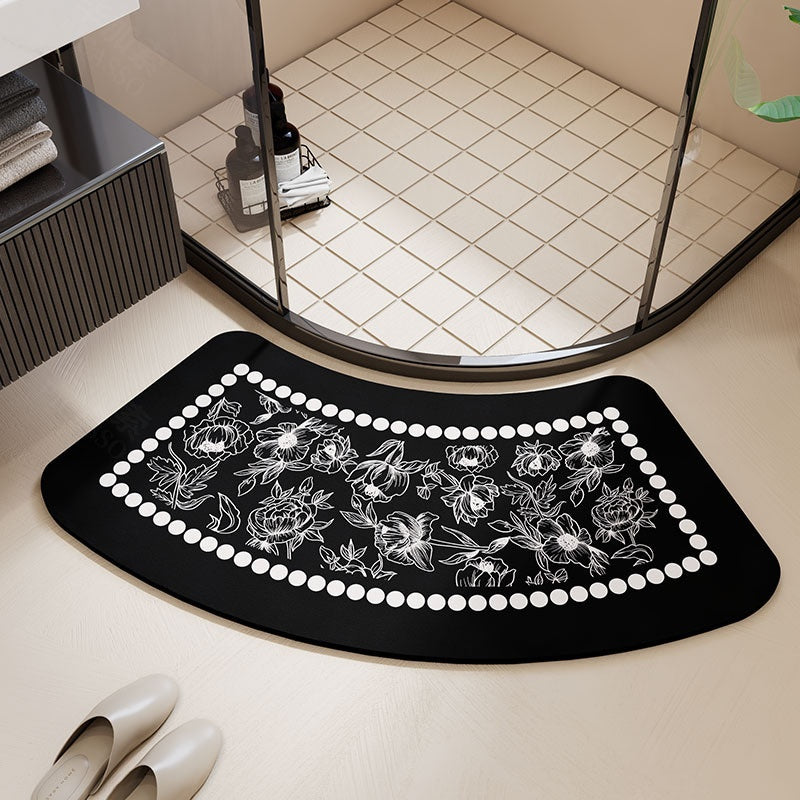 Diatomaceous Water-absorbing Bath Mat For The Toilet And Shower