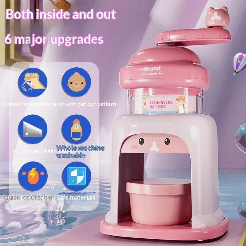 Hand-cranked Ice Shaver For Kids For Home Use