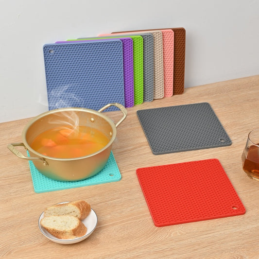 Insulated Silicone Honeycomb Mat Square Kitchen Placemat
