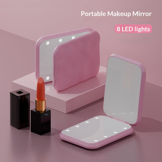 Ultra-thin LED Handheld Makeup Mirror