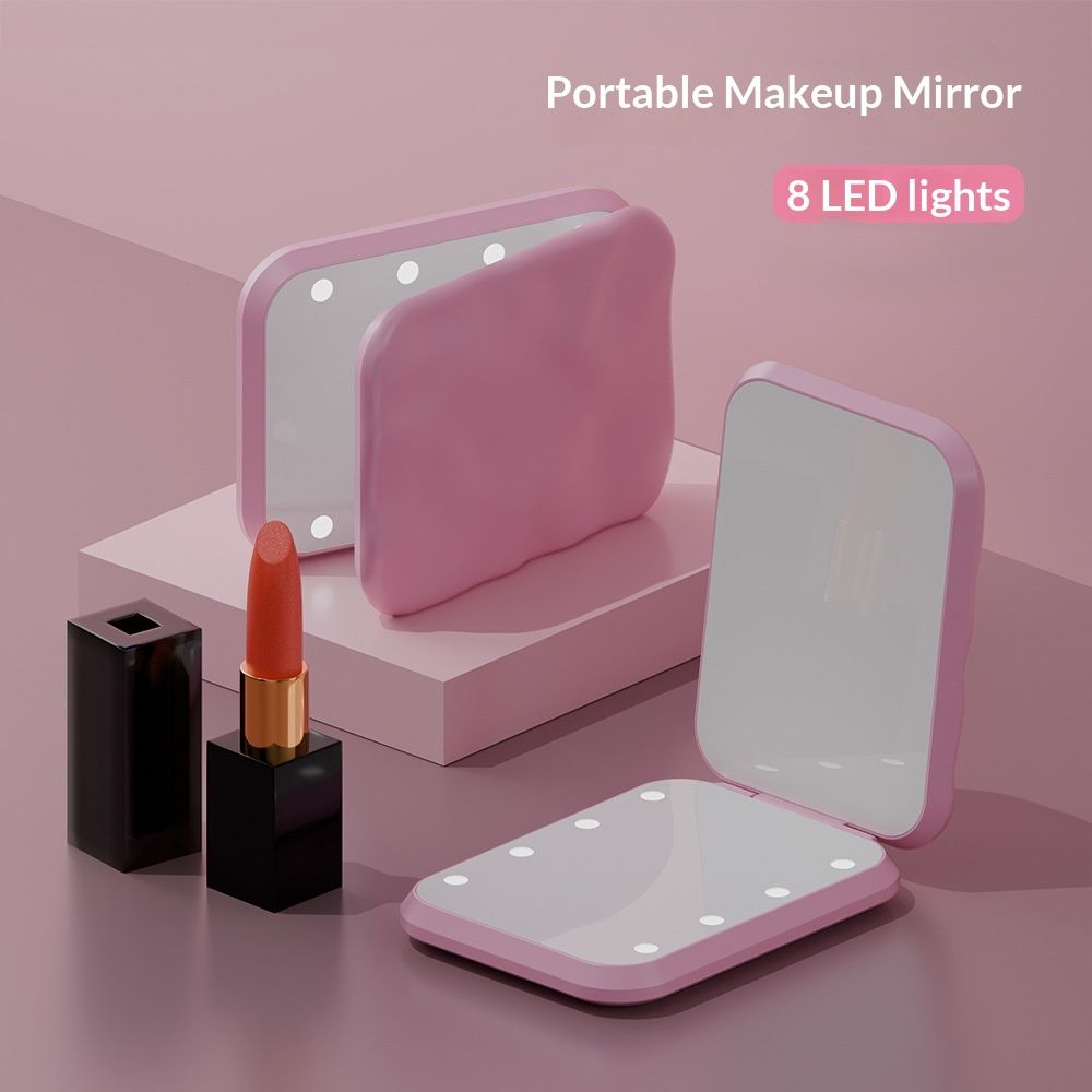 Ultra-thin LED Handheld Makeup Mirror