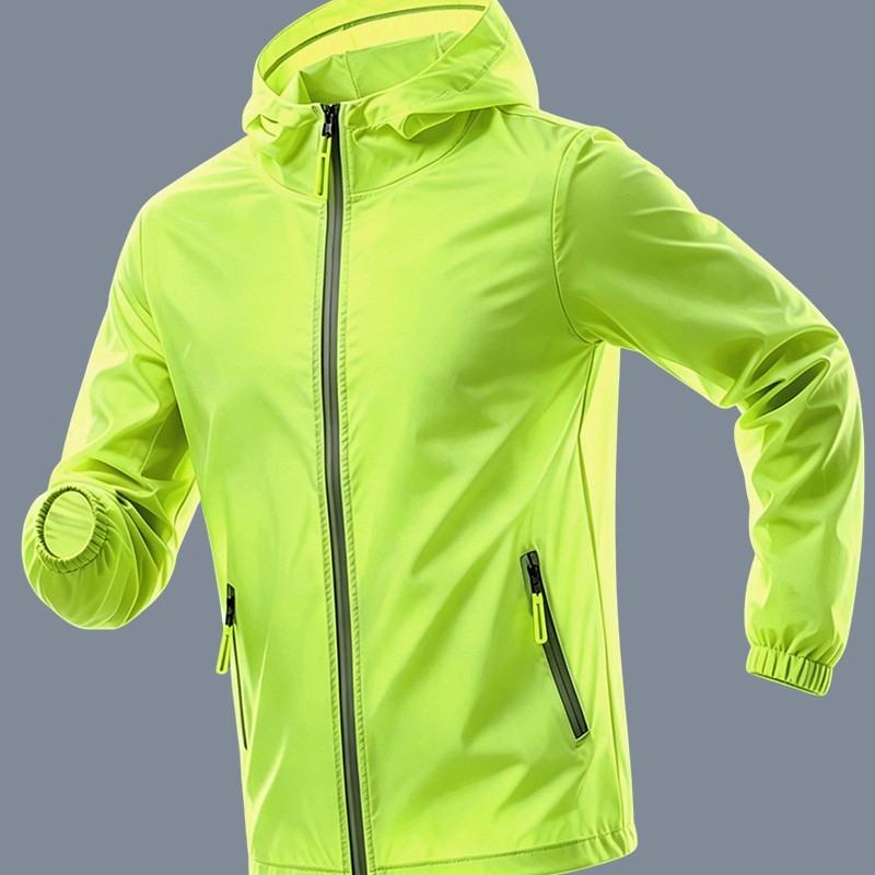 Mens Lightweight Outdoor Hooded Jacket