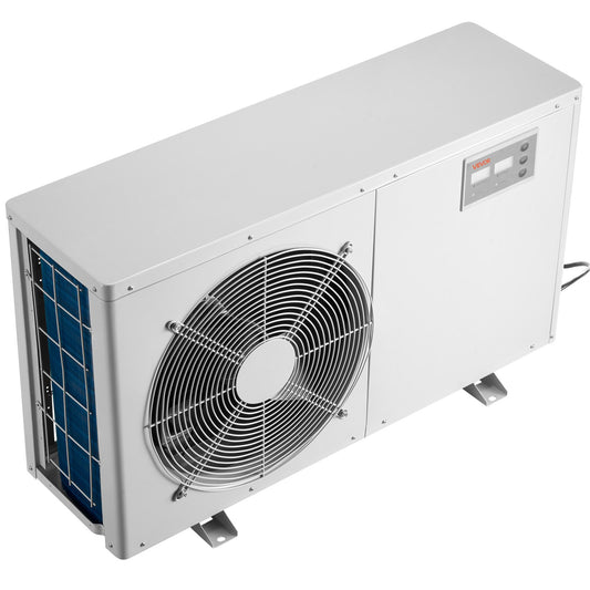 Aquarium Chiller 500 Gallon, 1-1/2 HP Water Chiller For Hydroponics, Fast Cooling For Fish Tank,Axolotl,Coral Reef,Quiet Refrigeration Compressor, Titanium Evaporator,Complete Fittings