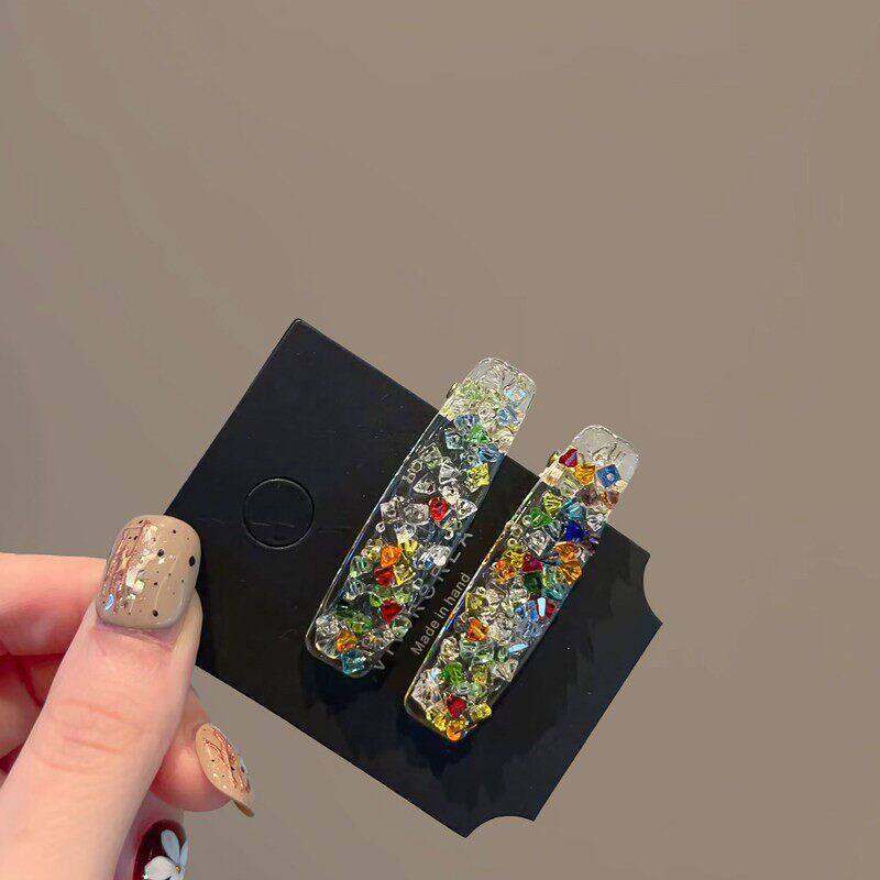 Dopamine-colored Diamond Hair Clip For Women