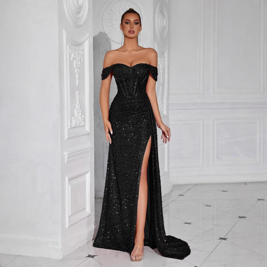 Best-selling Beaded Strapless Sexy Dress For Women