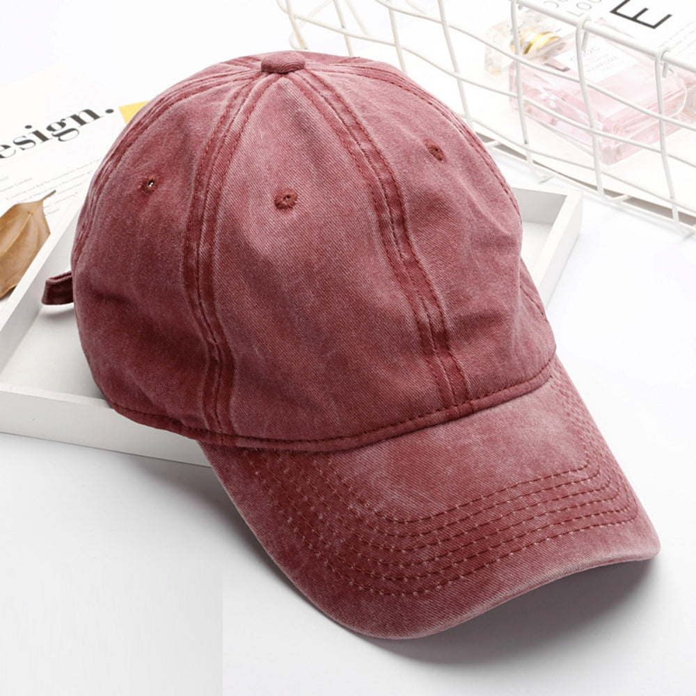 Summer Women's Solid-color Six-strand Adjustable Soft-brim Fashion Casual Baseball Cap, Suitable For Outdoor Outings, Daily Commutes And Outdoor Activities.