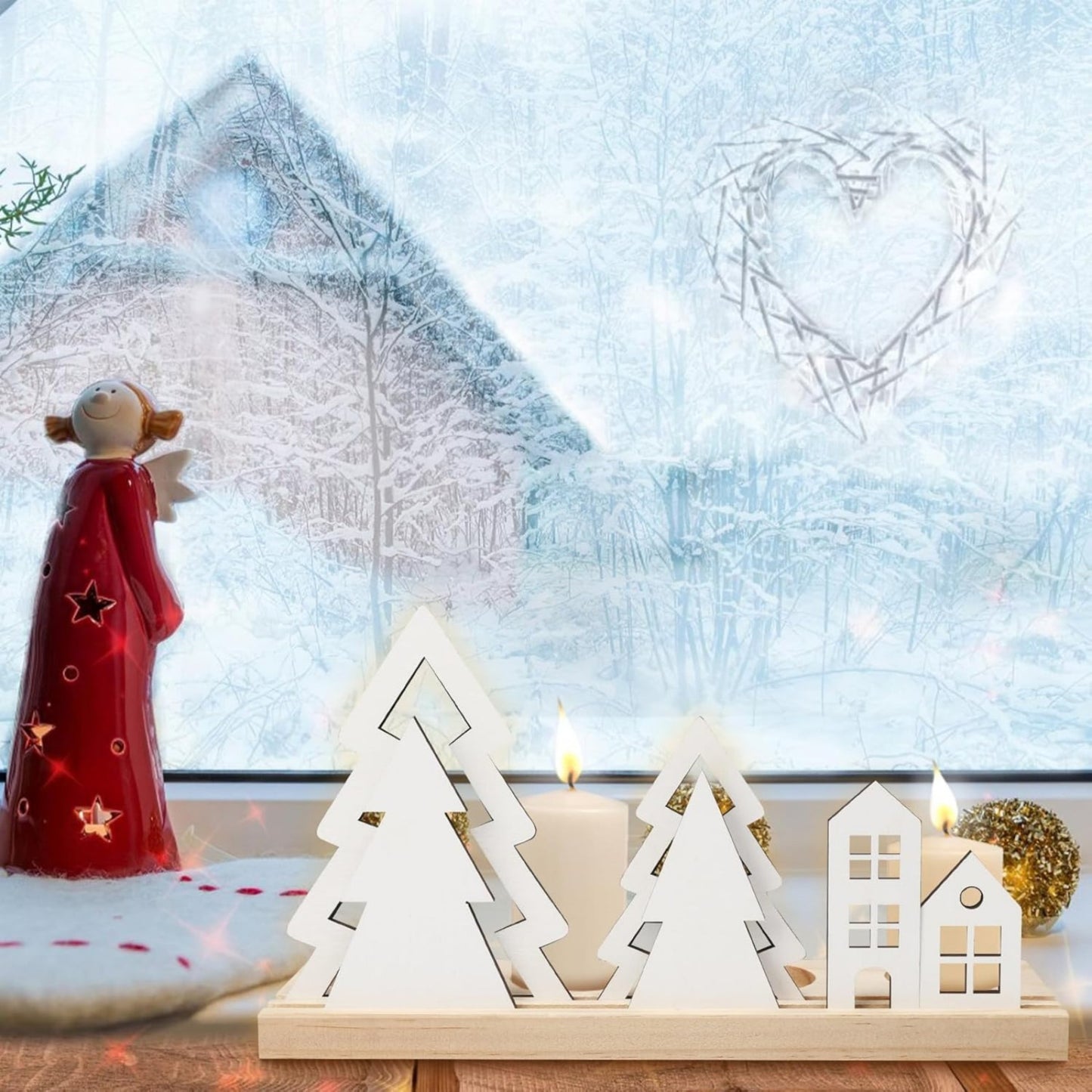 Christmas Tealight Holders, Christmas Tree Candle Holders, Advent Wreath Tealight Holders For 4 Tealights, Christmas Candle Holders For Advent Arrangements, Christmas Table Decor, Advent Decor