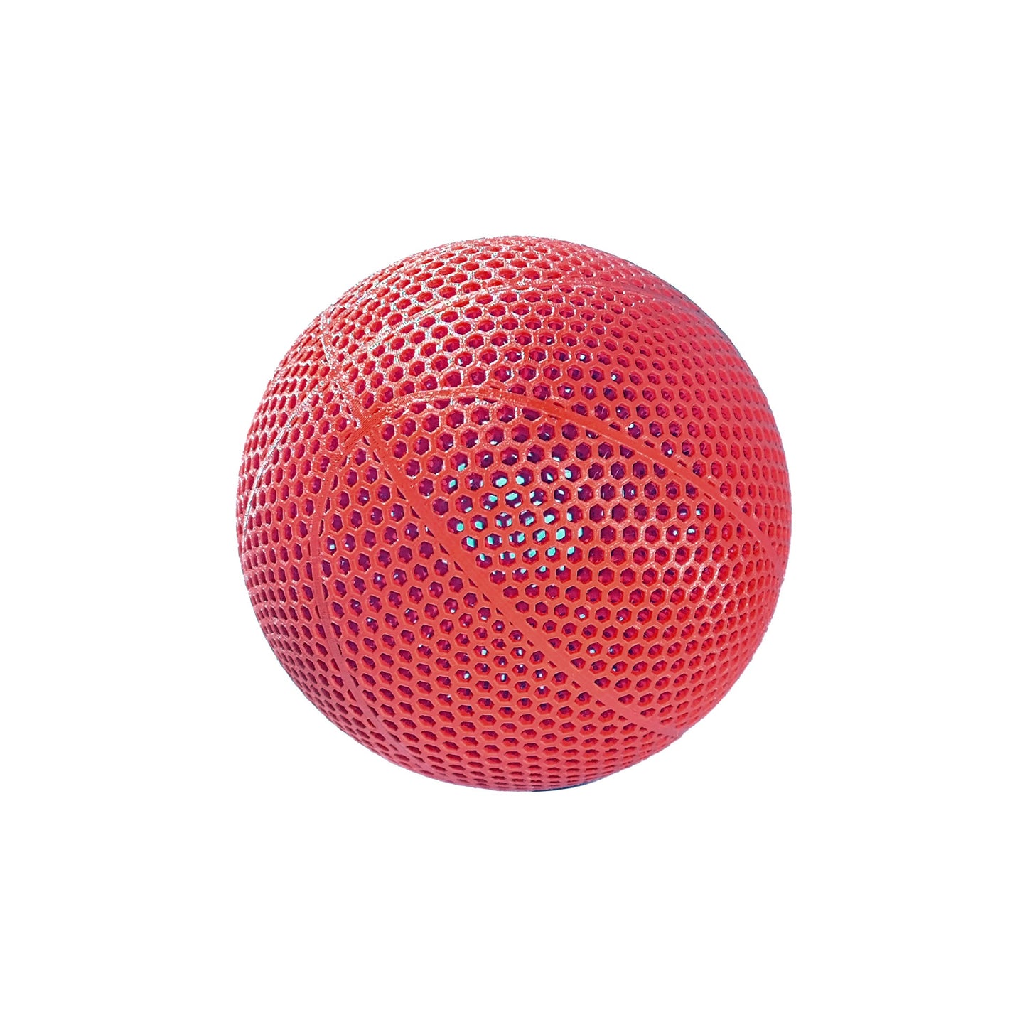 3D Printed Basketball - Inflatable-Free Hollow Design - Highly Elastic Durable Sports Ball for Indoor and Outdoor Use