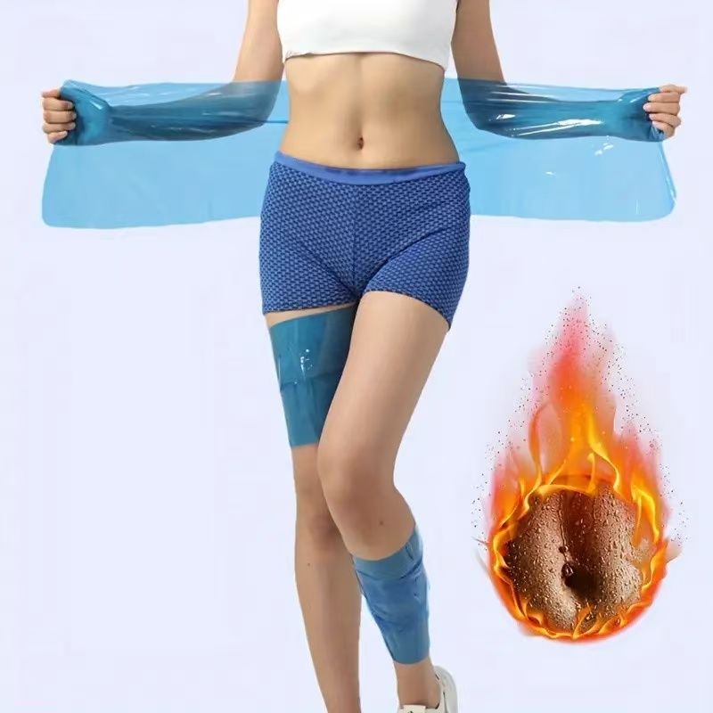 Sauna Waist Wrap Resuable Plastic Wrap Sauna Stomach Belt For Body Wrap Sweater Enhancer With 3pcs Packed