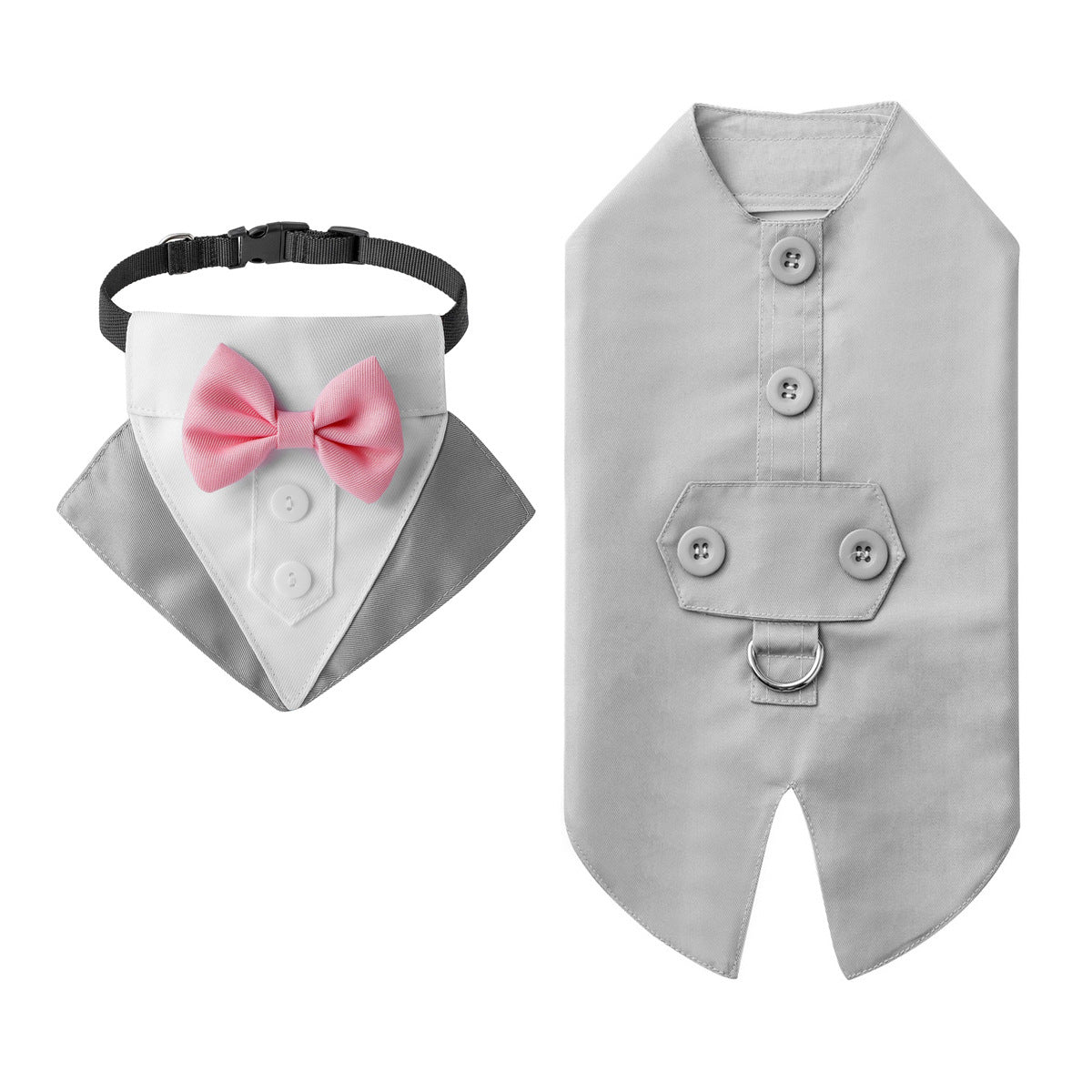 Creative All-Match Pet Clothes And Scarf Set