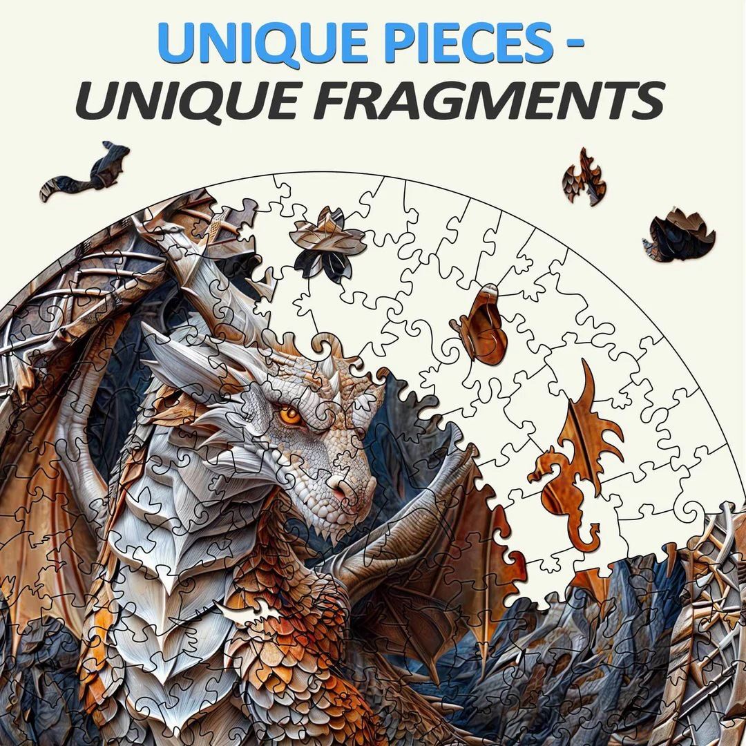 Dragon Series Wooden Puzzle High Difficulty Educational Toys