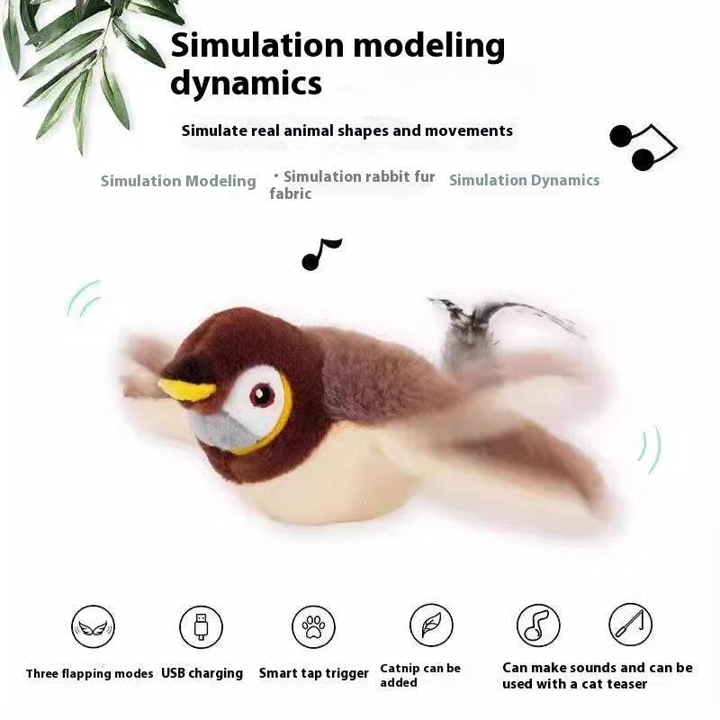 Sound Vibration-sensing Funny Smart Cat Toy