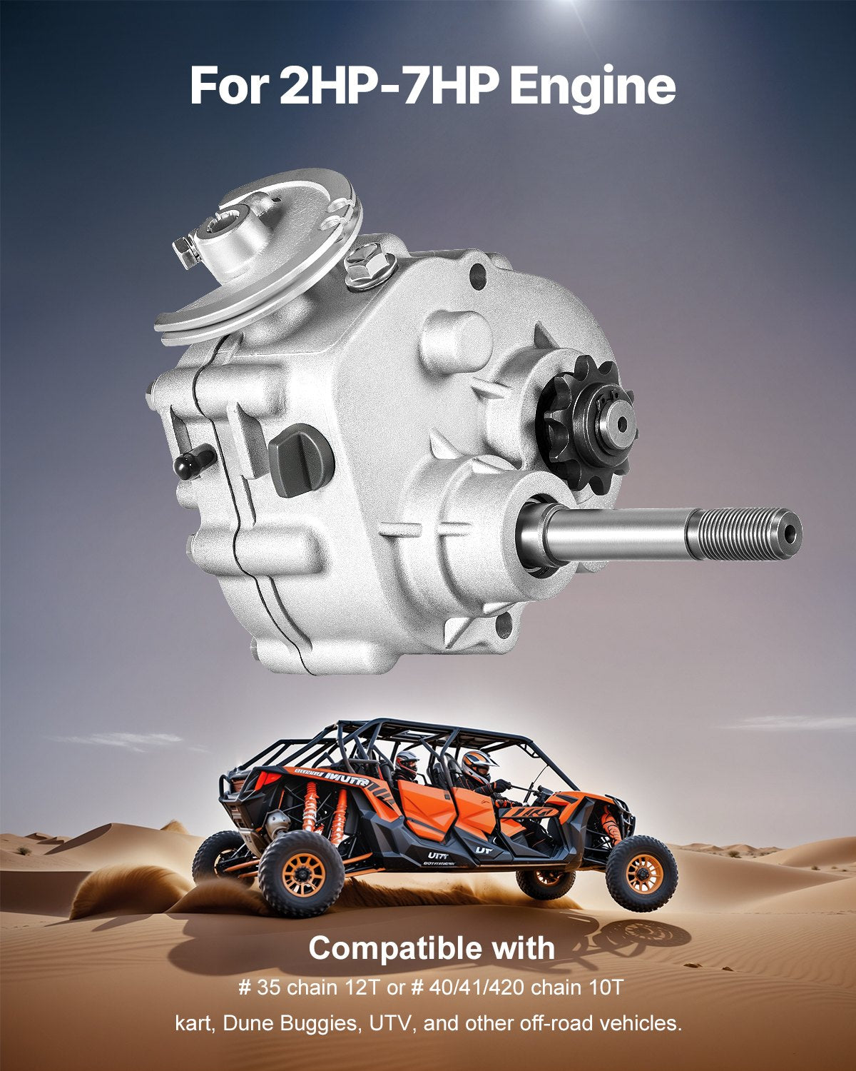 Drive Clutch, 2-7HP Engine, 2300 RPM High-Strength Drive Clutch With 3 Shift Modes & Dynamic Balanced Axle, Quick Shift Durable Clutch With Full Accessories, Fit For Kart/Dune Buggies/UTV