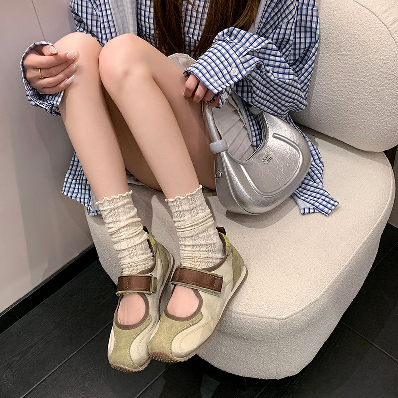 Women's Vintage Thin Mary Jane Sandals, 2026 New Summer & Autumn Soft Sole Lightweight Casual Ballet Flat Trainer Shoes