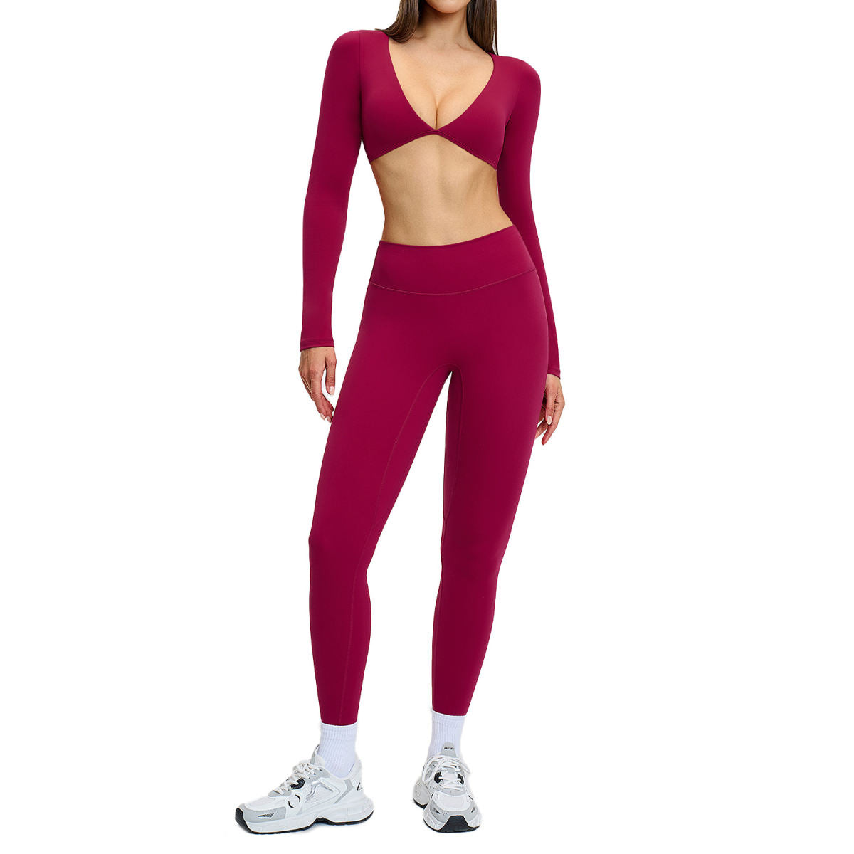 Sports Running Fitness Fleece Flared Yoga Set