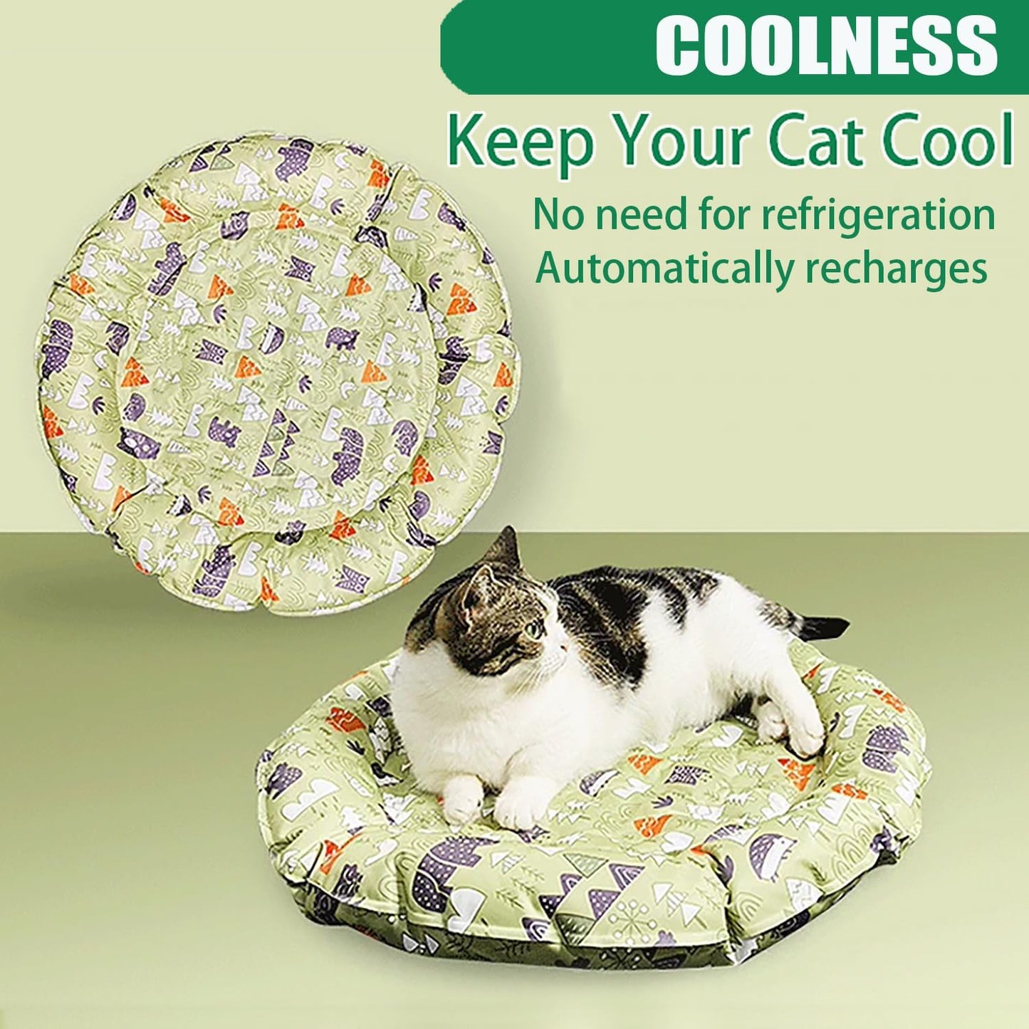 Cat Dog Pet Cooling Mat Cushion Pad Bed Summer Cool Down Comfortable Soft For Pets And Adults