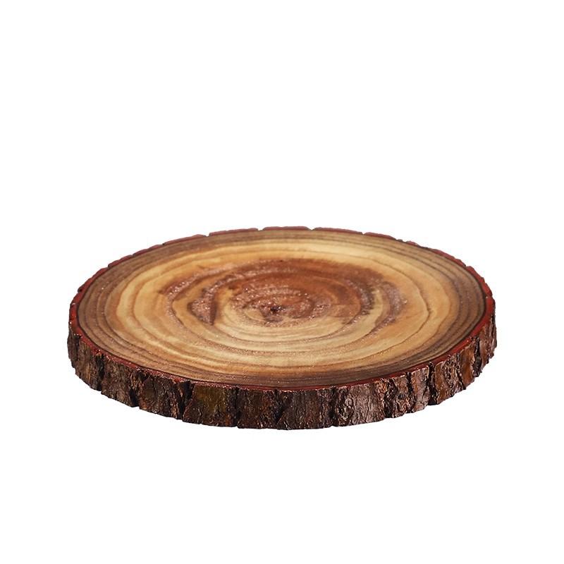 Solid Wood Coasters, Round Natural Wooden Stake Pads, Anti-slip And Heat-resistant Pads, Coffee Bar And Cocktail Coasters, Heat Insulation Pads, Tea Pads