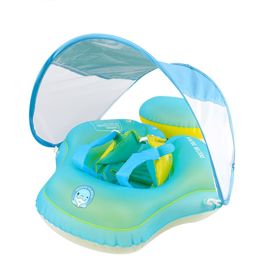 Infant Swimming Ring Tummy Float Home-use Sun Protection With A Seat Pouch To Prevent Slipping